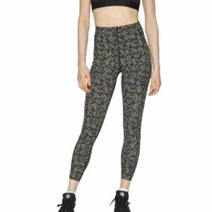 Sweaty Betty Power 7/8 workout leggings  Black with Neutral S B Logo Size 8-10